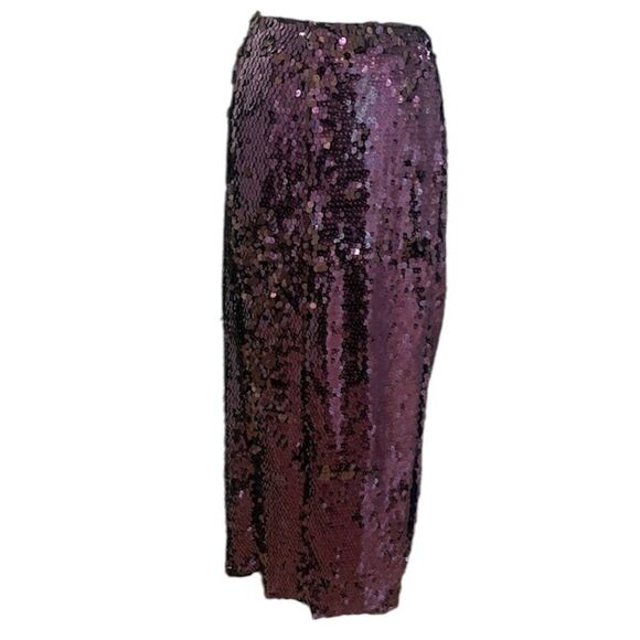 Free People NWT Star Bright Set in Lilac Sequin Skirt Set Size 0 - Picture 13 of 16